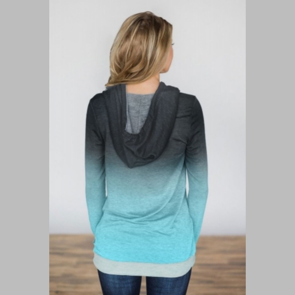 🆕️ Ombre Fall Hoodie 🍁🍂💚💙🖤 - Picture 2 of 3